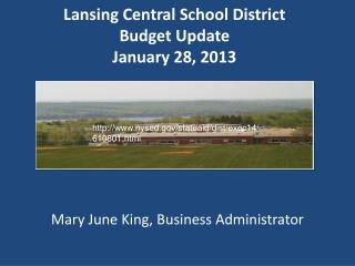 Lansing Central School District Budget Update January 28, 2013