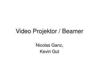 Video Projektor / Beamer