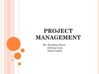 PROJECT MANAGEMENT