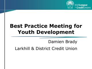 Best Practice Meeting for Youth Development