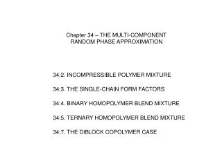 Chapter 34 – THE MULTI-COMPONENT RANDOM PHASE APPROXIMATION