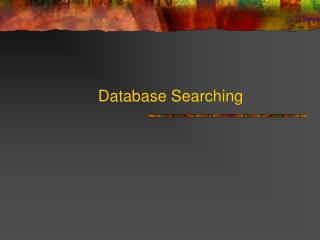 Database Searching