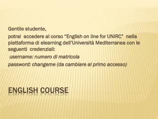 English Course