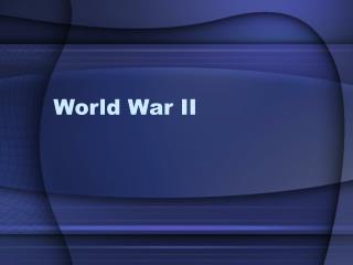 World War II