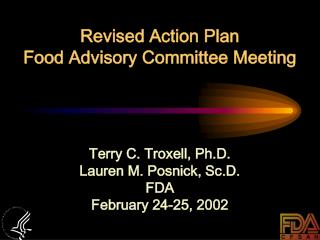 Revised Action Plan Food Advisory Committee Meeting