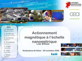 Actionnement magnétique à l’échelle nanométrique