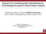 Kansas City Cardiomyopathy Questionnaire in Web-Managed Congestive Heart Failure Patients