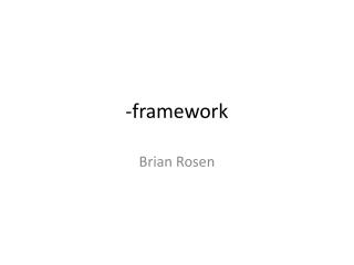 -framework