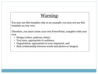 Warning :