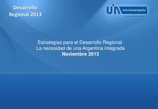 Desarrollo Regional 2013