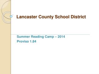 Lancaster County School District