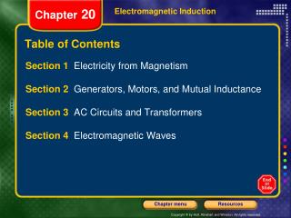 Table of Contents