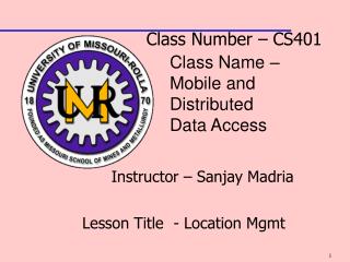 Class Number – CS401