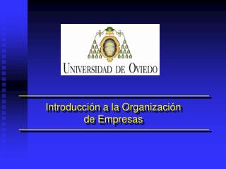 Introducción a la Organización de Empresas