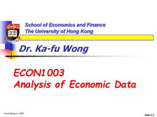 Dr. Ka-fu Wong