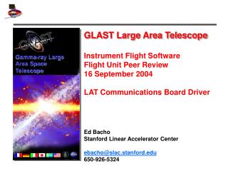 GLAST Large Area Telescope Instrument Flight Software Flight Unit Peer Review 16 September 2004
