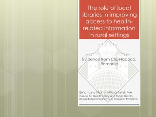 The role of local libraries in improving access to health-related information in rural settings