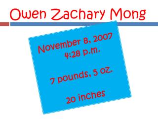 Owen Zachary Mong