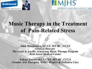 Music Therapy in the Treatment of Pain-Related Stress