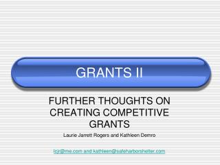 GRANTS II