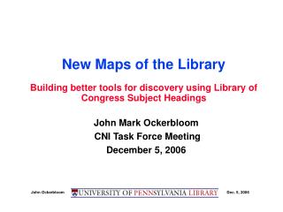 New Maps of the Library