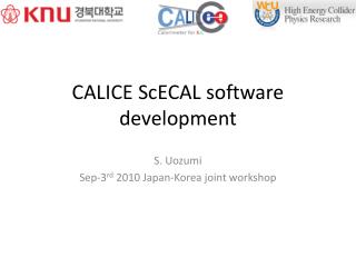CALICE ScECAL software development