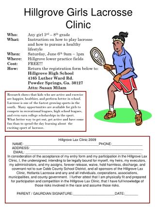 Hillgrove Girls Lacrosse Clinic