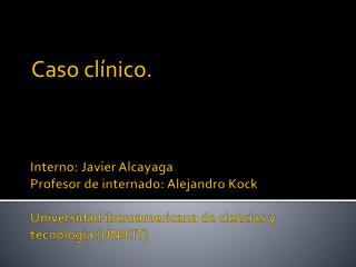Caso clínico.