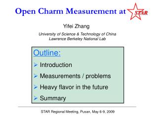 Open Charm Measurement at