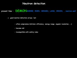 Neutron detection