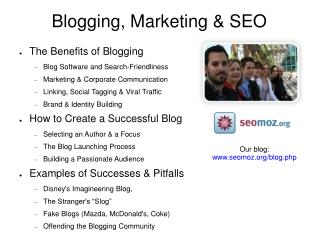 Blogging, Marketing &amp; SEO
