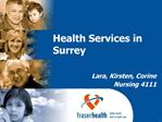 Health Services in Surrey