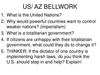 US/ AZ BELLWORK