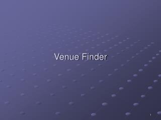 Venue Finder