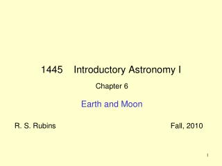 1445 Introductory Astronomy I