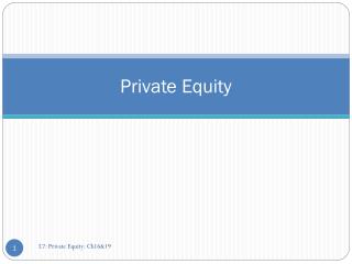 Private Equity