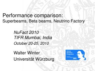 Performance comparison: Superbeams, Beta beams, Neutrino Factory