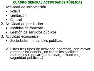 CUADRO GENERAL ACTIVIDADES PÚBLICAS