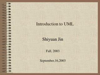 Introduction to UML