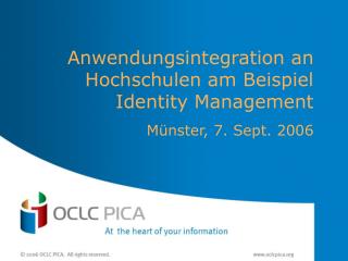 Anwendungsintegration an Hochschulen am Beispiel Identity Management