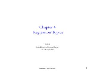 Chapter 4 Regression Topics