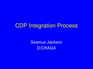 CDP Integration Process