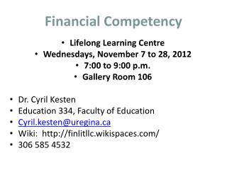 Financial Competency