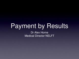 Payment by Results