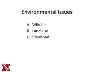 Environmental Issues