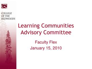 Learning Communities Advisory Committee