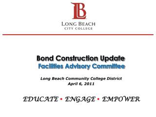 Bond Construction Update Facilities Advisory Committee