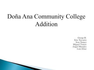 Doña Ana Community College Addition