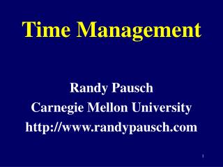 Time Management