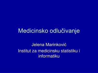 Medicinsko odlučivanje